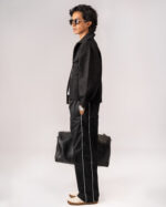 Black Stripe Trouser - Image 3