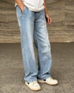 Stripe Blue Jeans - Image 4