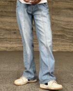 Stripe Blue Jeans - Image 5