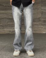 Stripe Light Gray Jeans - Image 5