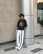 China White Stripe Trouser - Image 3