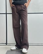 Brown Stripe Trouser - Image 2