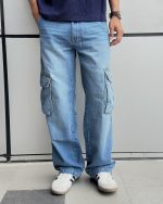 Sky Blue Cargo Denim - Image 2